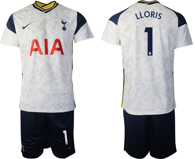 Men 2020-2021 club Tottenham home #1 white Soccer Jerseys->tottenham jersey->Soccer Club Jersey